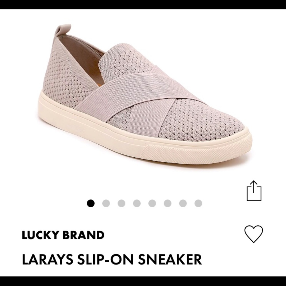 Lucky Brand size 6.5 - Larays slip-on sneaker - color: stone